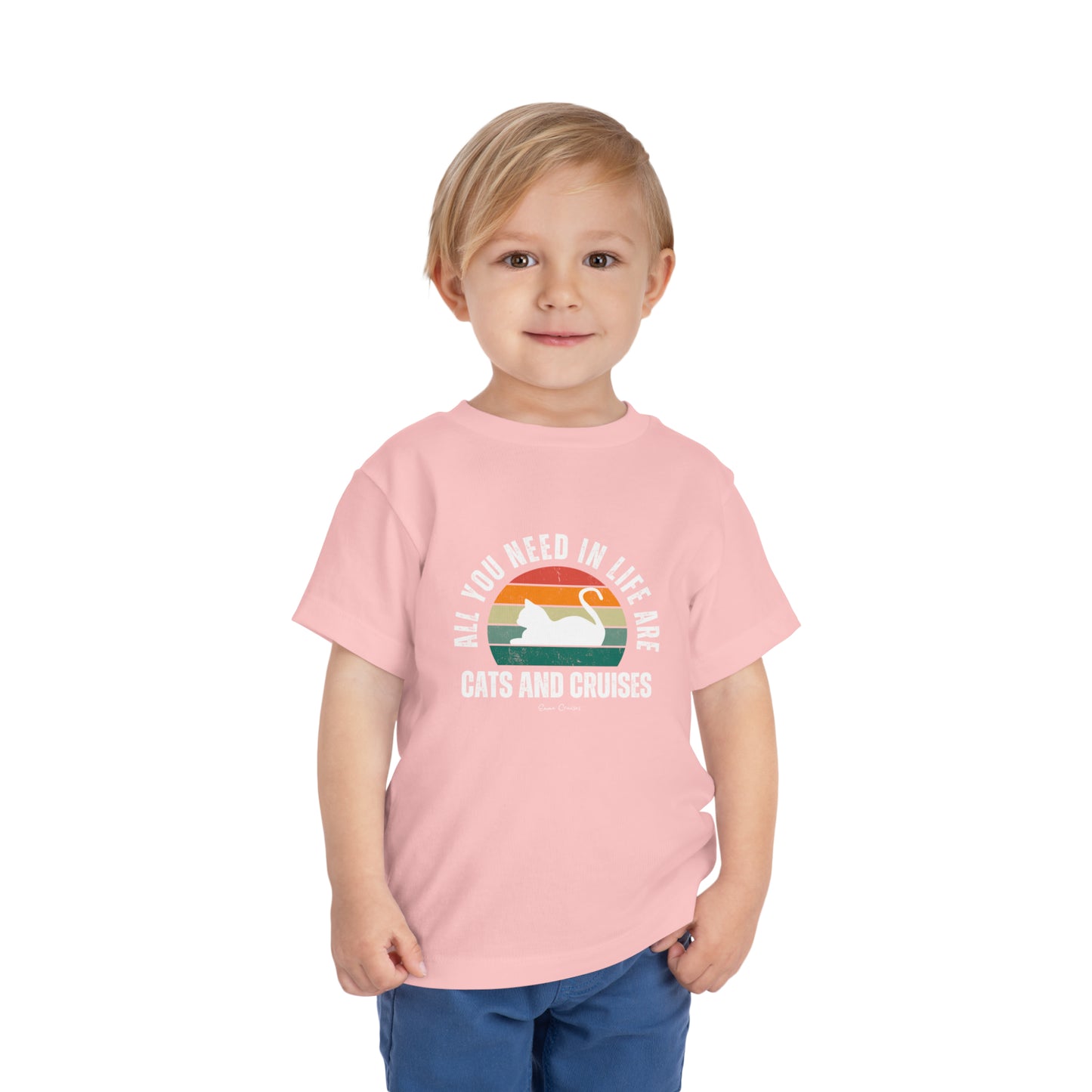 Gatos y cruceros - Camiseta UNISEX para niños pequeños 