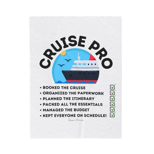 Soy un Cruise Pro - Manta de felpa de pana