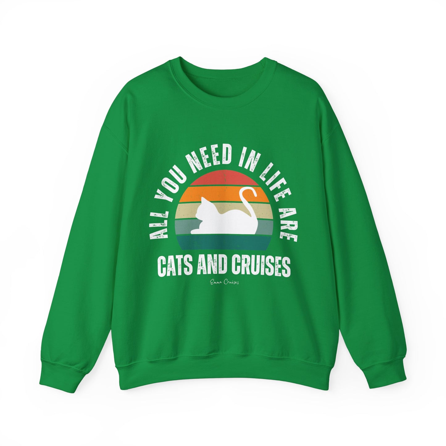 Cats and Cruises - UNISEX Crewneck Sweatshirt