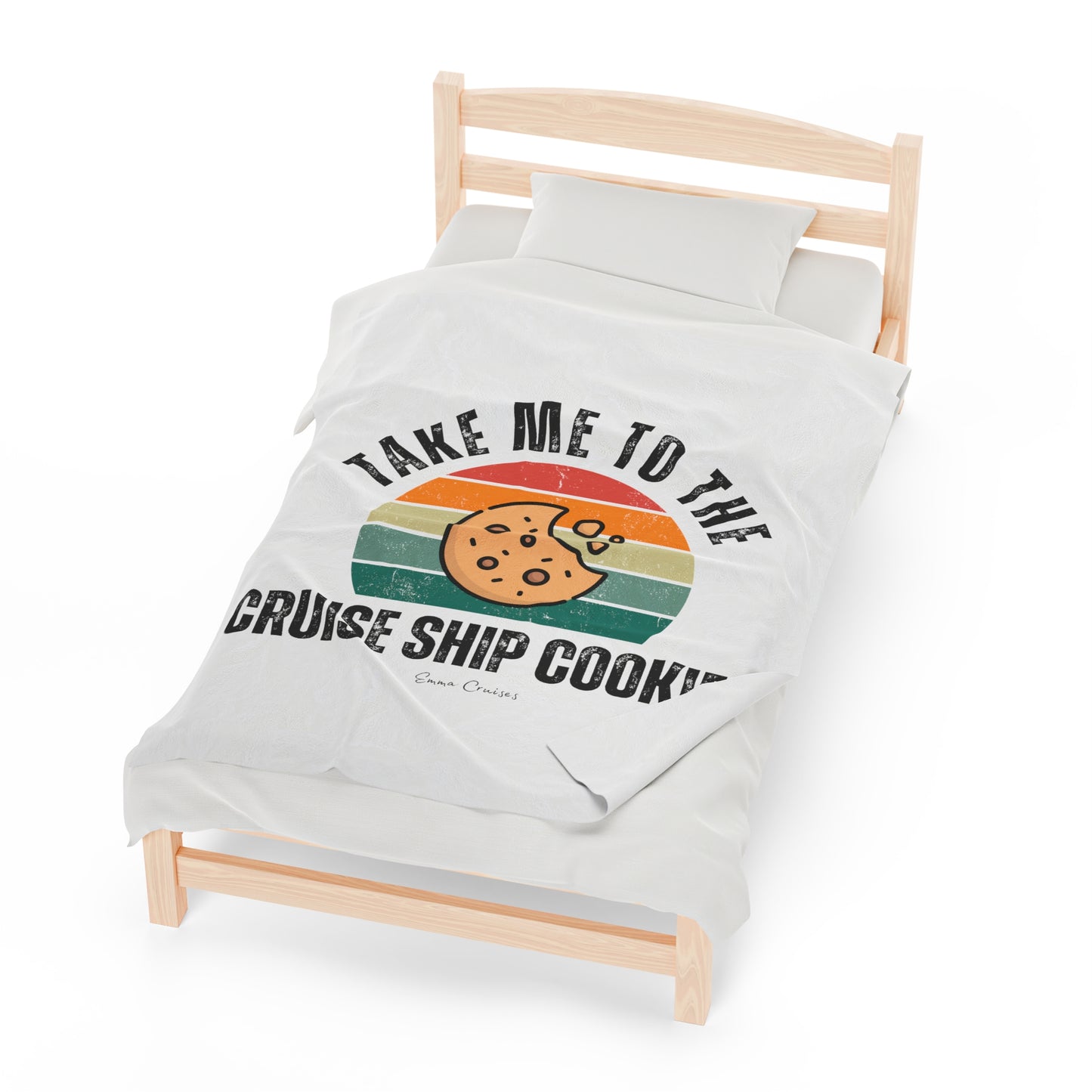 Take Me to the Cruise Ship Cookies - Velveteen Plush Blanket