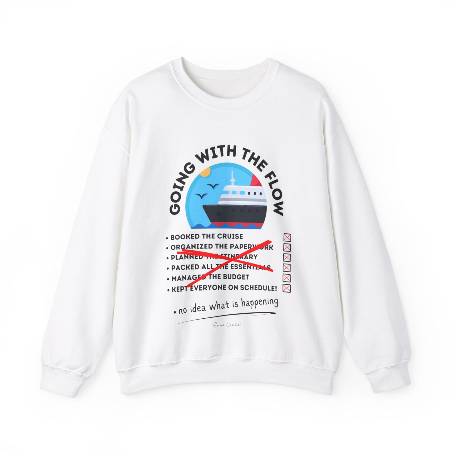 I'm Going With the Flow - UNISEX Crewneck Sweatshirt